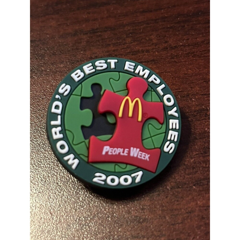 McDonald’s 2007 National People Week World’s Best Employees Puzzle Rubber Pin